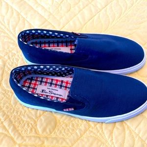 Navy canvas Ben Sherman shoes